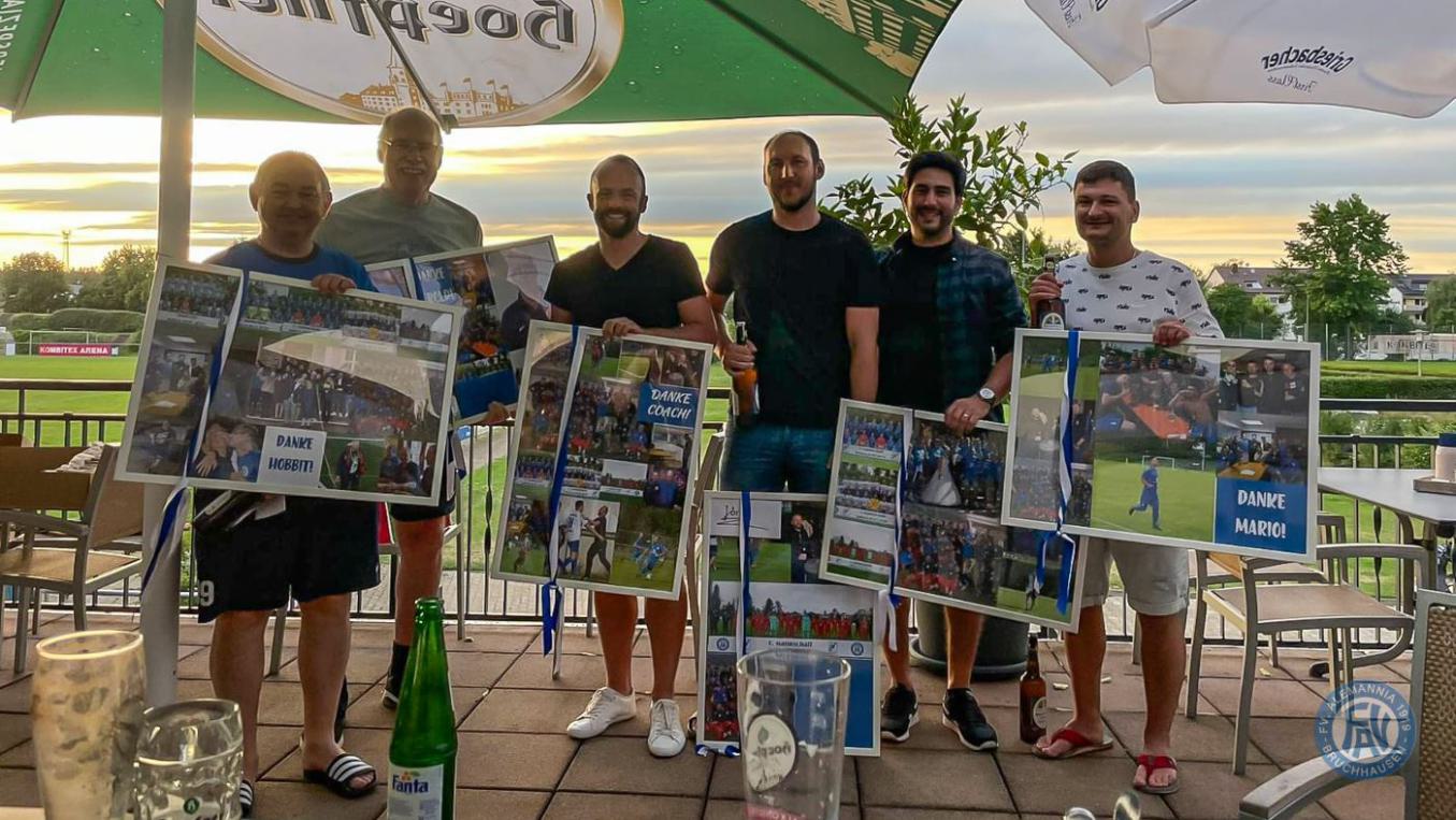 Auf dem Bild v.l.n.r.: B. „Hobbit“ Heinz, G. „Jombbes“ Kohm, C. Hornberger, J. Rebholz, A. Palazzo, M. Mayer